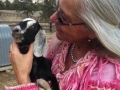 Shari and Milky Way, a baby Cashmere goat