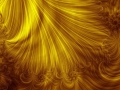 Golden Energy Waves Art